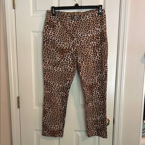 Chico's Leopard Print Ankle Pants